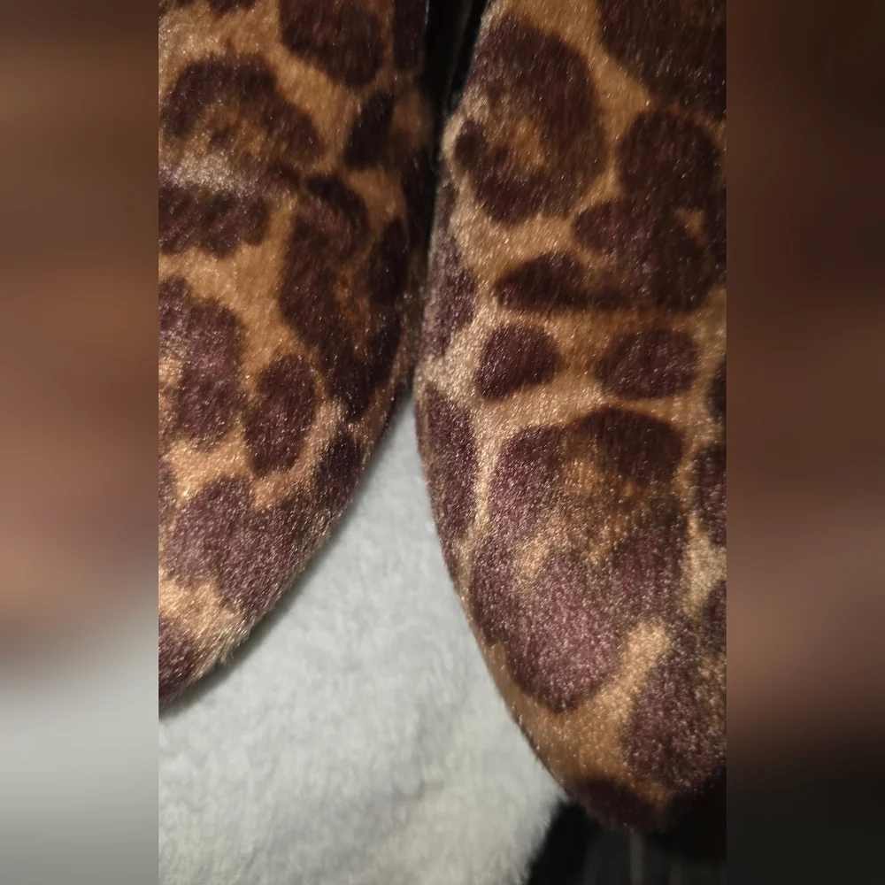 Nine West Leopard Print Pointed Toe Flats - Brown